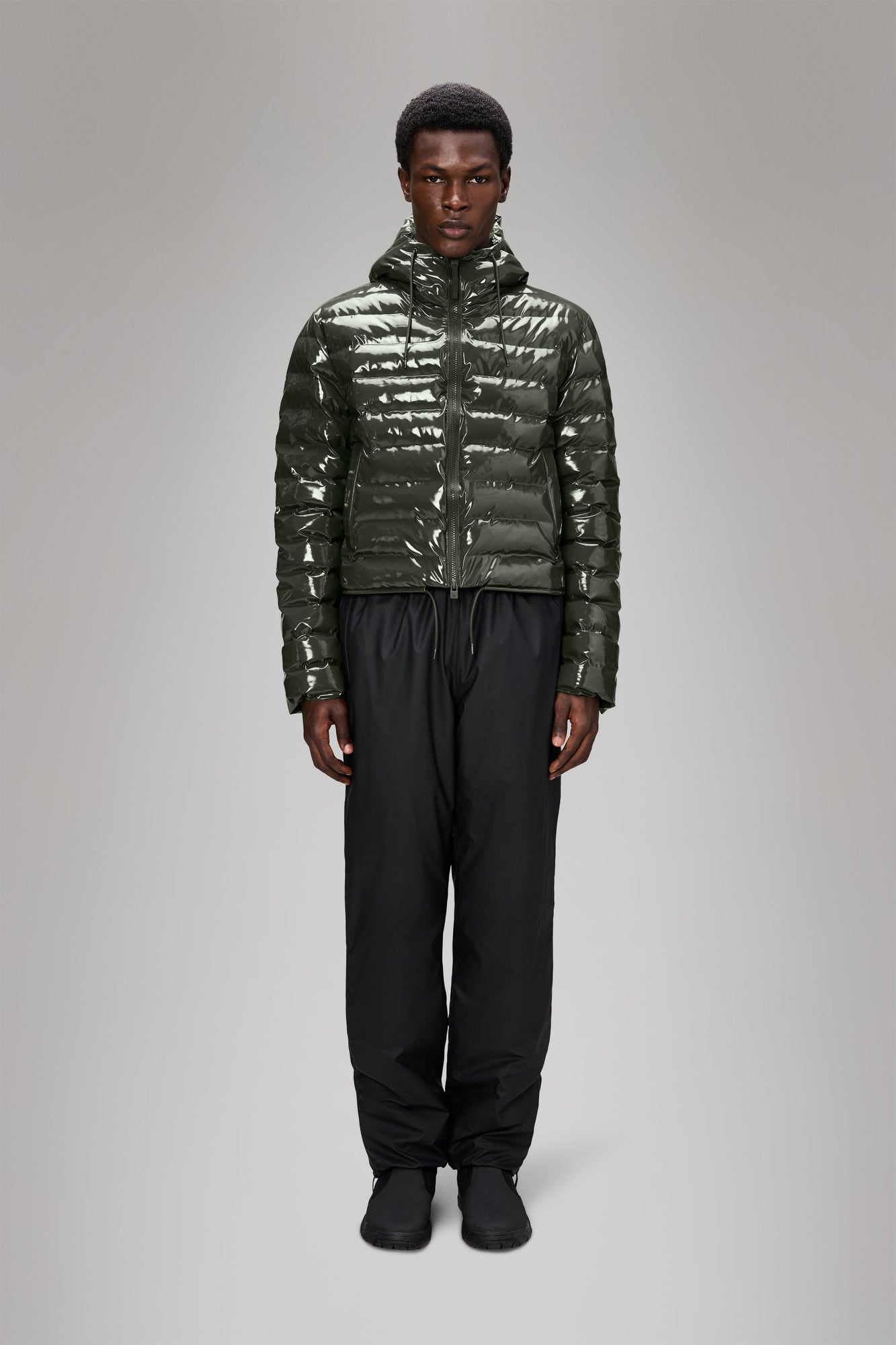 RAINS Lohja Short Puffer Jacket Swamp Jacket