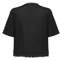 Acetate Lightweight Short-Sleeve Coat | Black