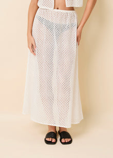 Womens | Sydney Skirt Baby Eyelet | Optic White