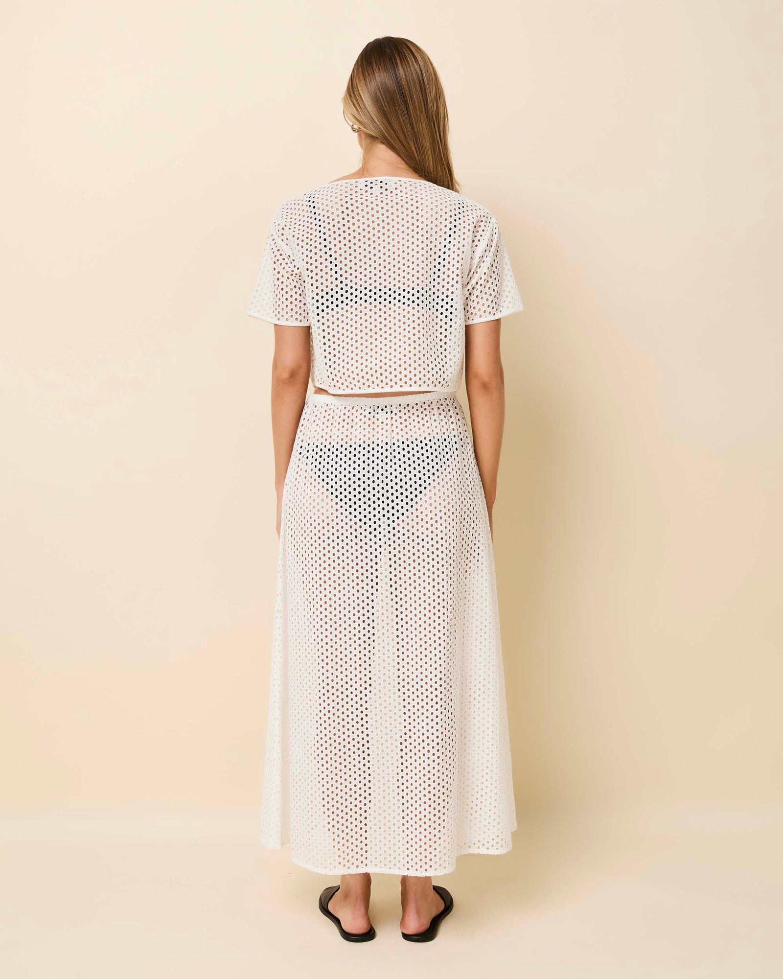 Womens | Sydney Skirt Baby Eyelet | Optic White