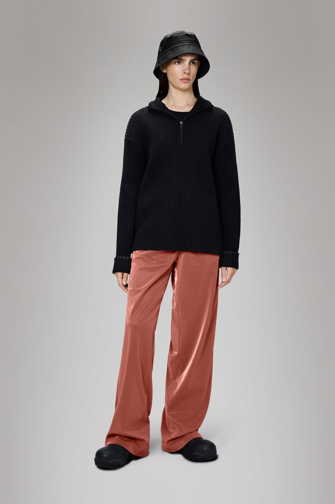 Unisex | Sapa Half Zip Knit | Black