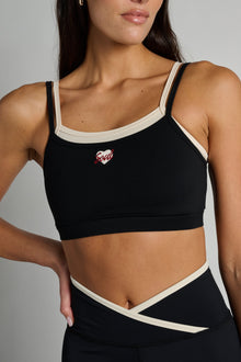Strut This | The Rhodes Bra | Black/Cream
