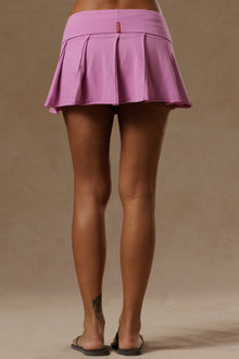 Women | Rolldown Pleated Mini Skirt With Short | Violet