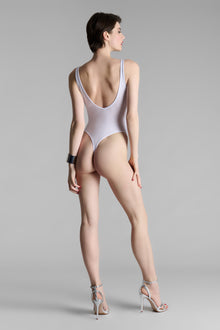 Thong Body V Neck - La Femme Amazone | White