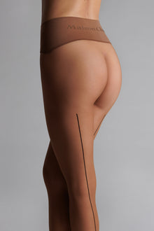 Back Seam Seamless Tights - Signature - 20D - Sun Nude - Les Coquetteries | Nude