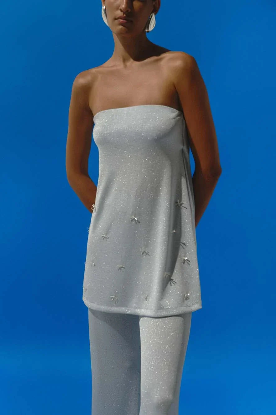 Suzu Top | Crystal Blue