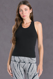 Women | D-Ring Keyhole Racerback Tank | Black