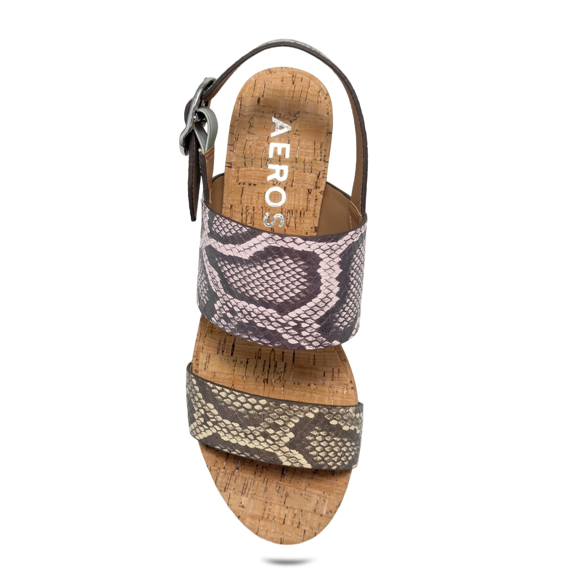 Camera Sandal Platform | Multi Faux Snake Print