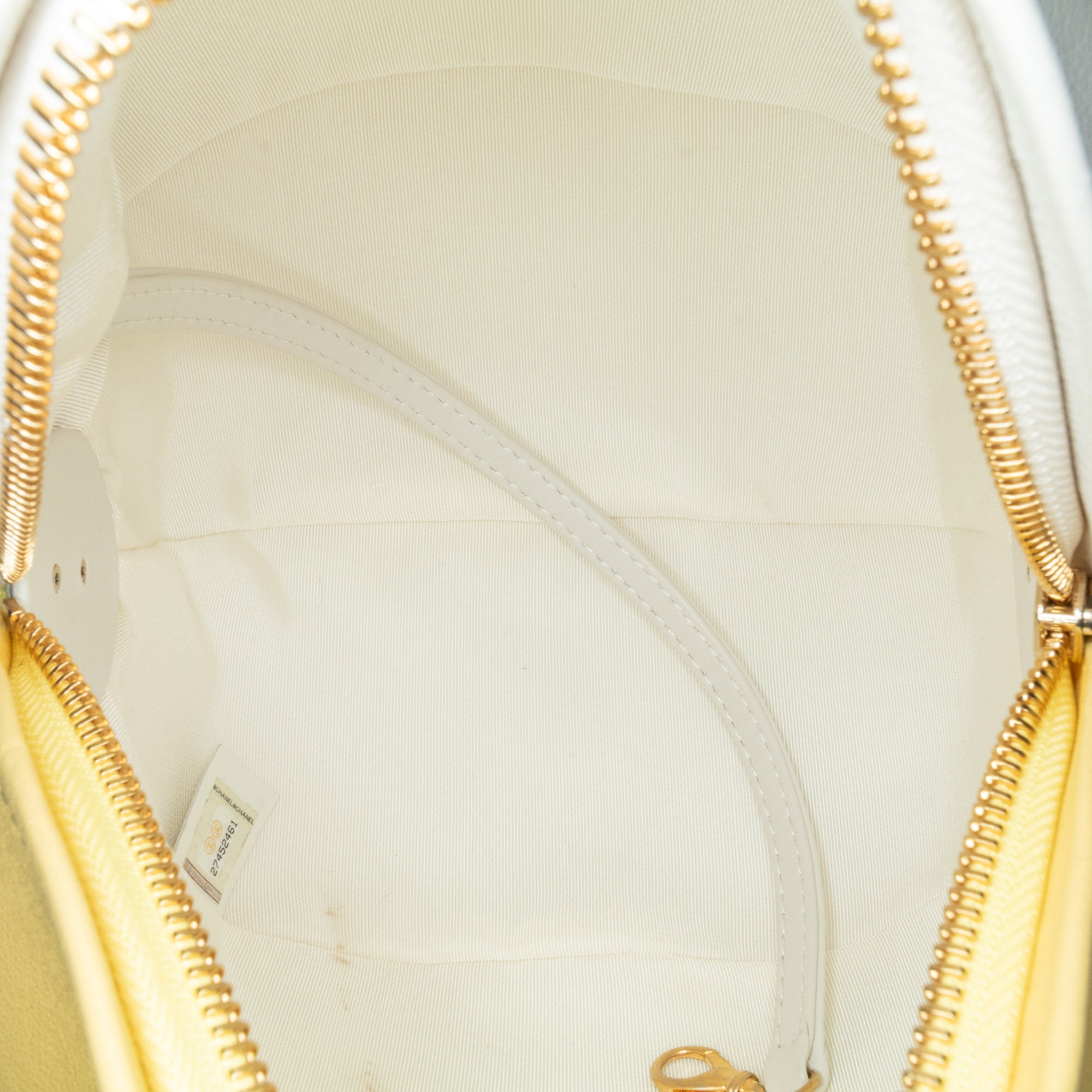 Chanel | Pre-Owned Calfskin Coco Beach Ball Bag | YellowWhite