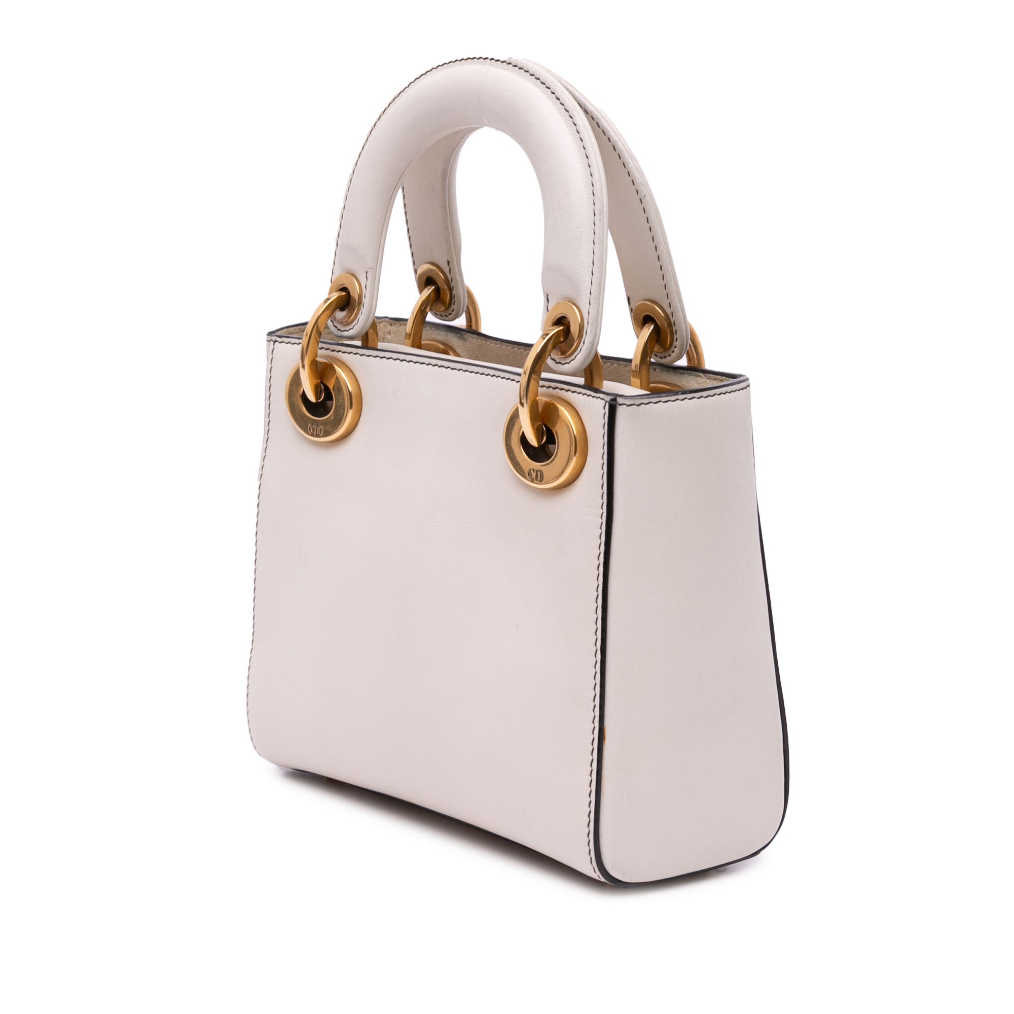 Dior | Pre-Owned Niki De Saint Phalle Mini Calfskin Love Lady | White/Off White