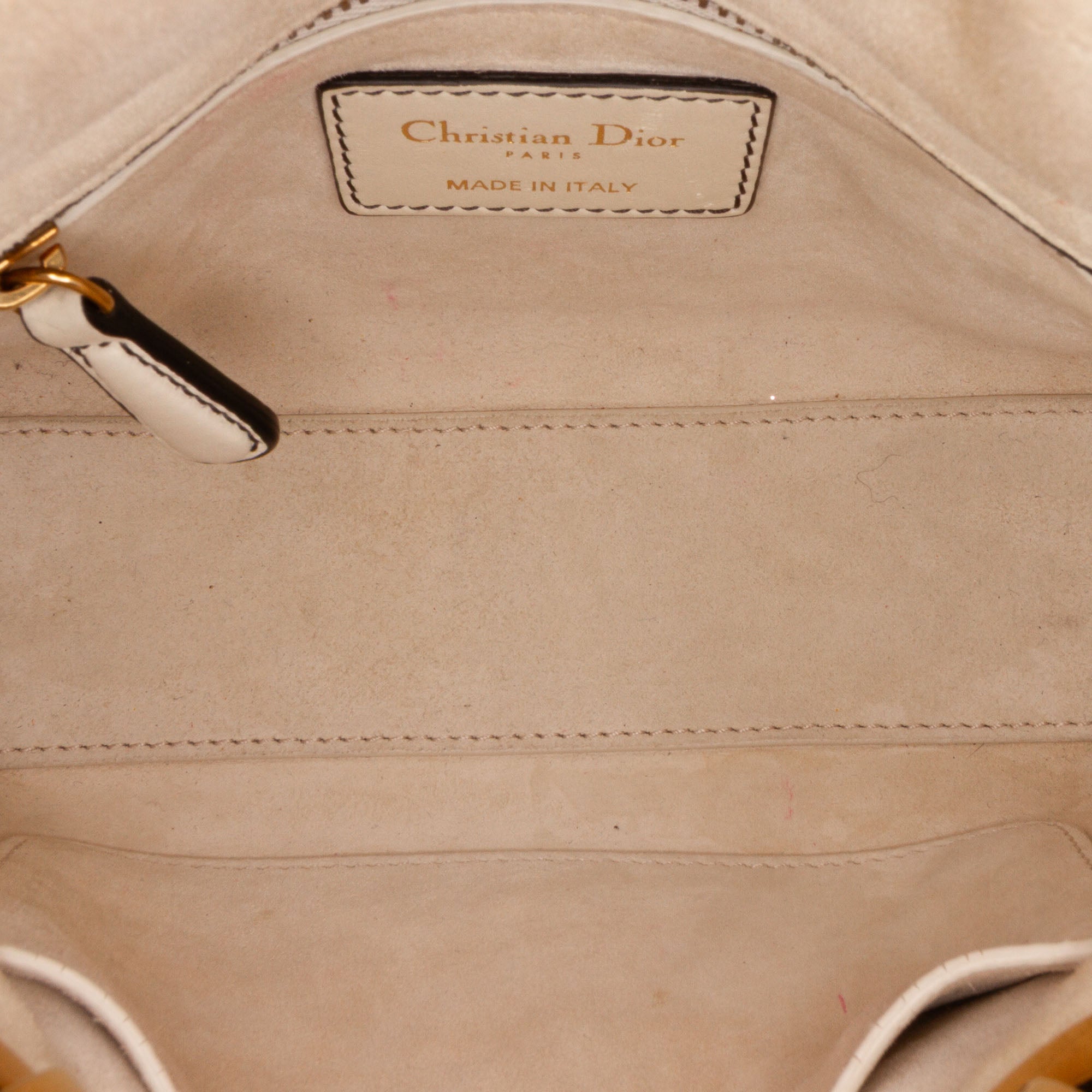 Dior | Pre-Owned Niki De Saint Phalle Mini Calfskin Love Lady | White/Off White