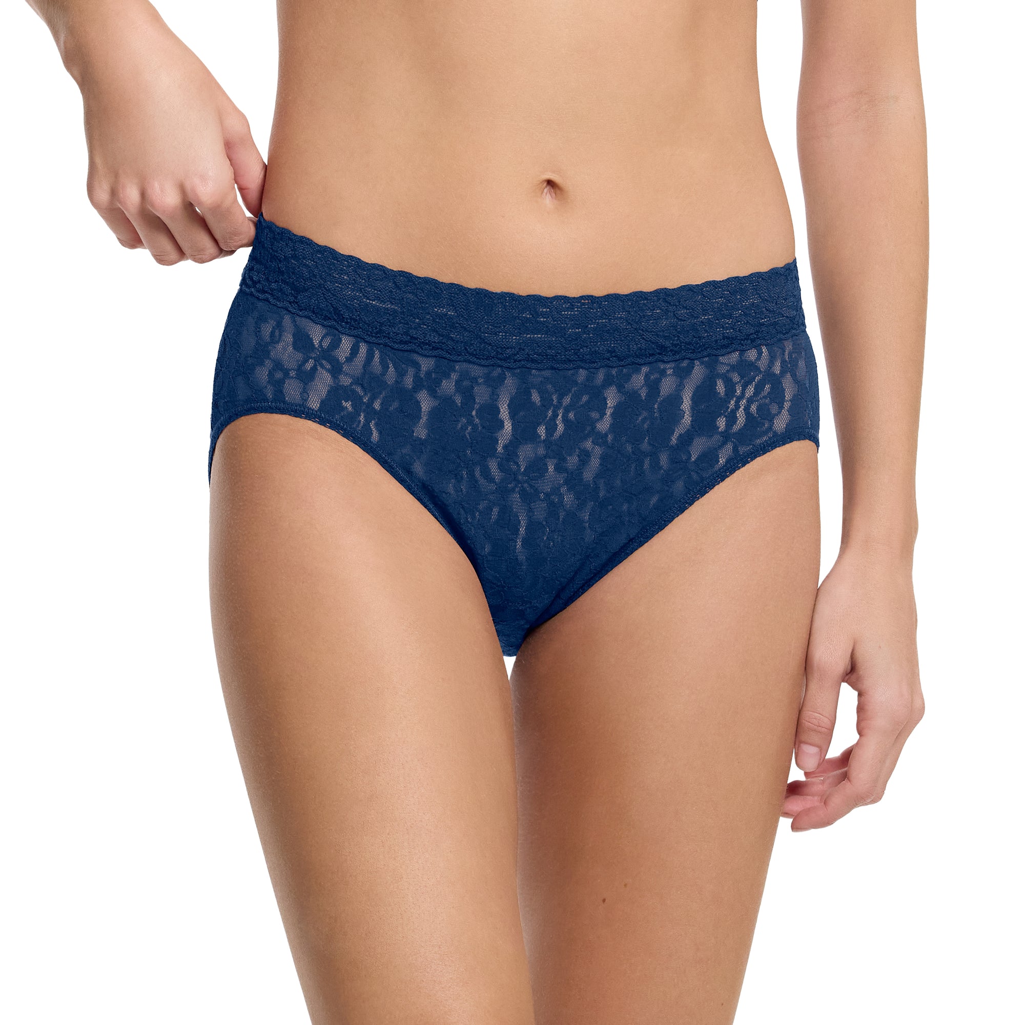 Flora Lace French Brief | Night Owl (Blue)