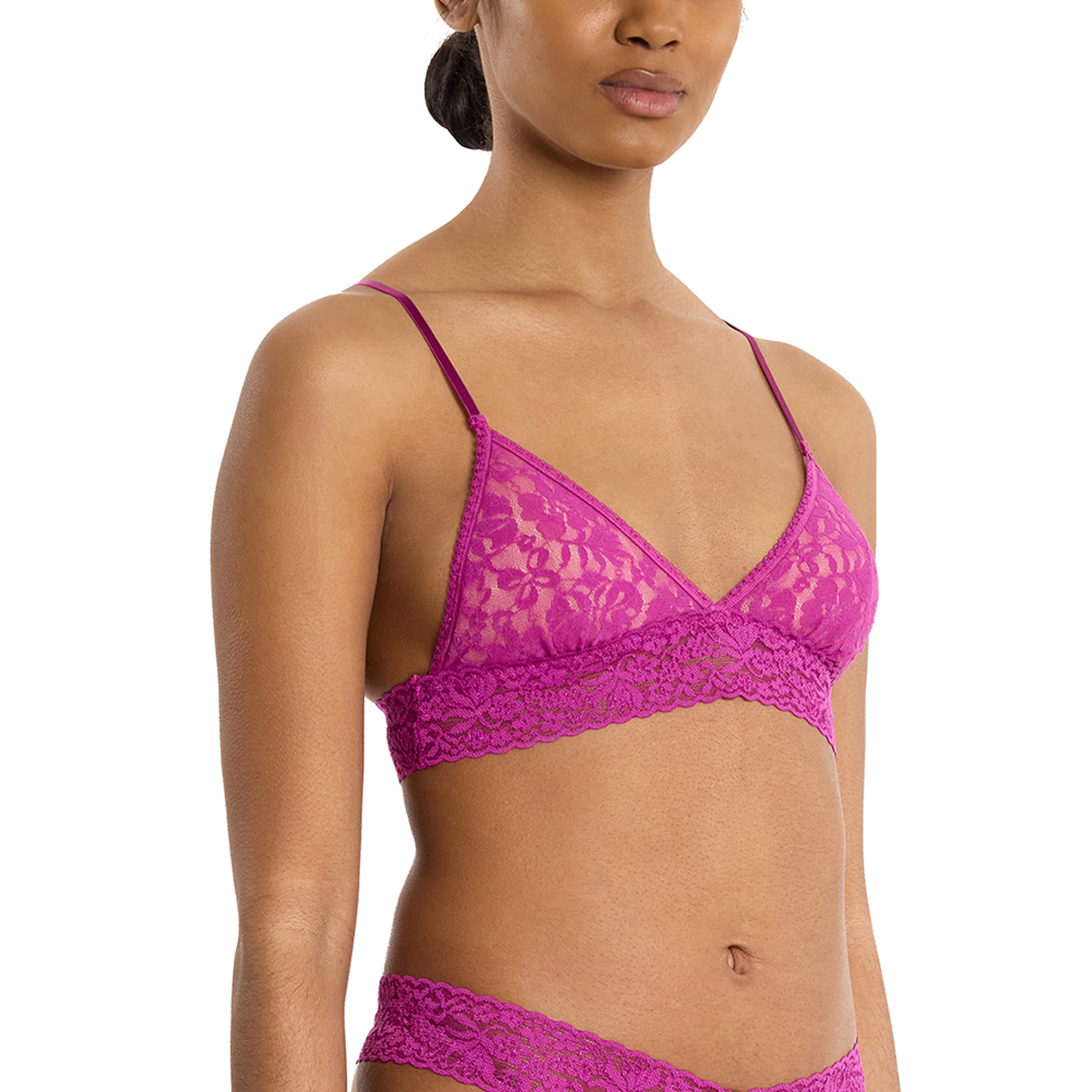 Flora Lace Bralette | Picking Plums (Pink)