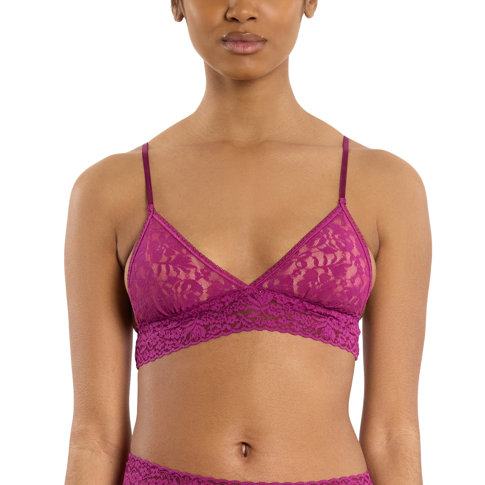 Flora Lace Bralette | Picking Plums (Pink)