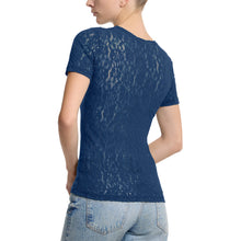 Flora Short Sleeve Top | Night Owl (Blue)