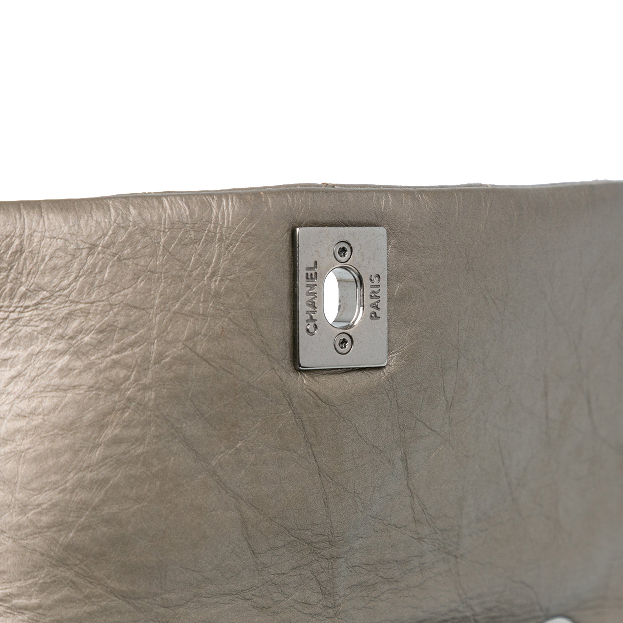 Chanel | Pre-Owned Mini Quilted Metallic Calfskin Lady Pearly Flap | Brown/Taupe