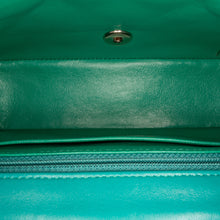 Chanel | Pre-Owned Mini Rectangular Classic Lambskin Single Flap | Blue/Turquoise