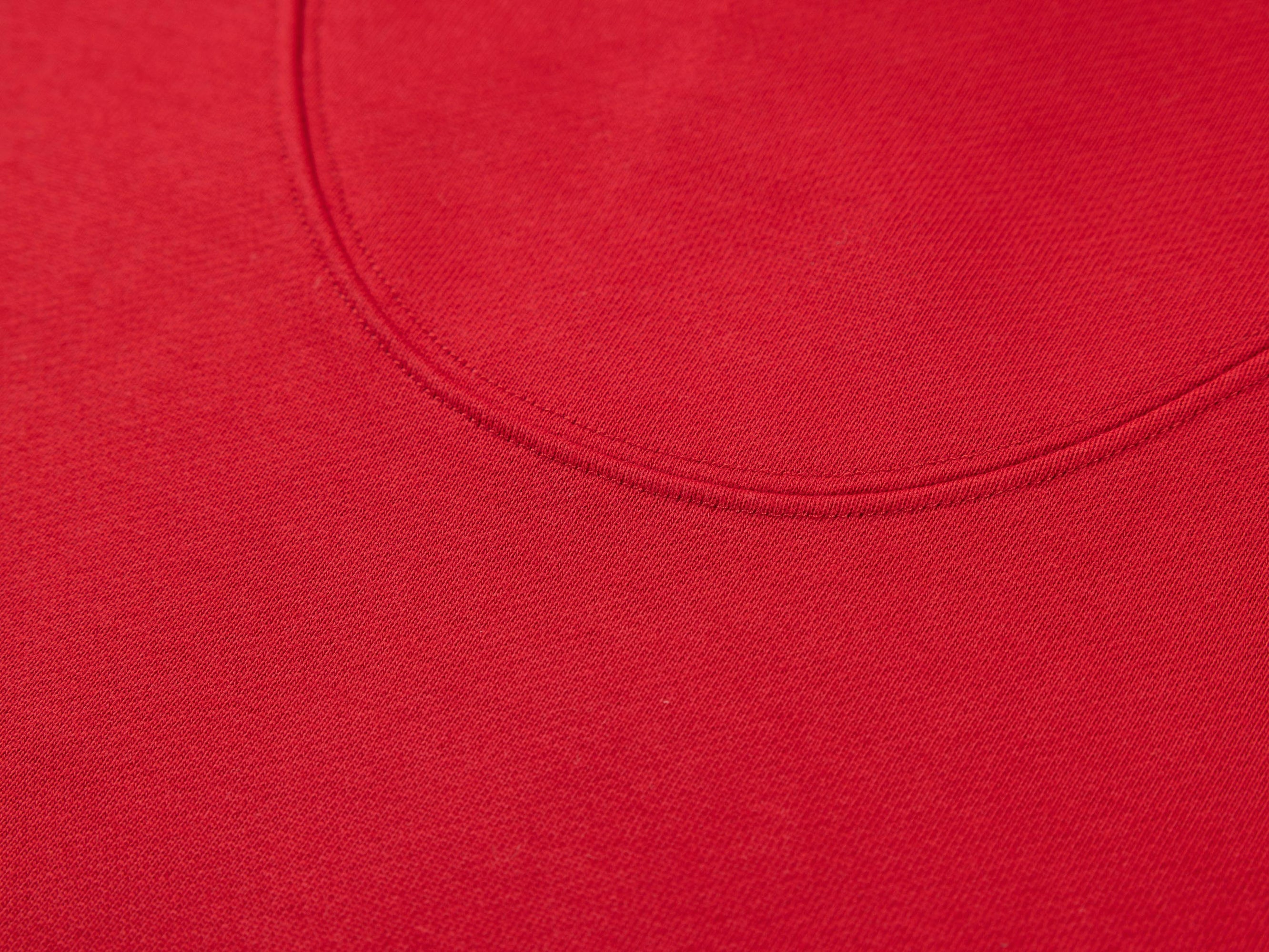 Cotton Embroidered Hoodie | Red