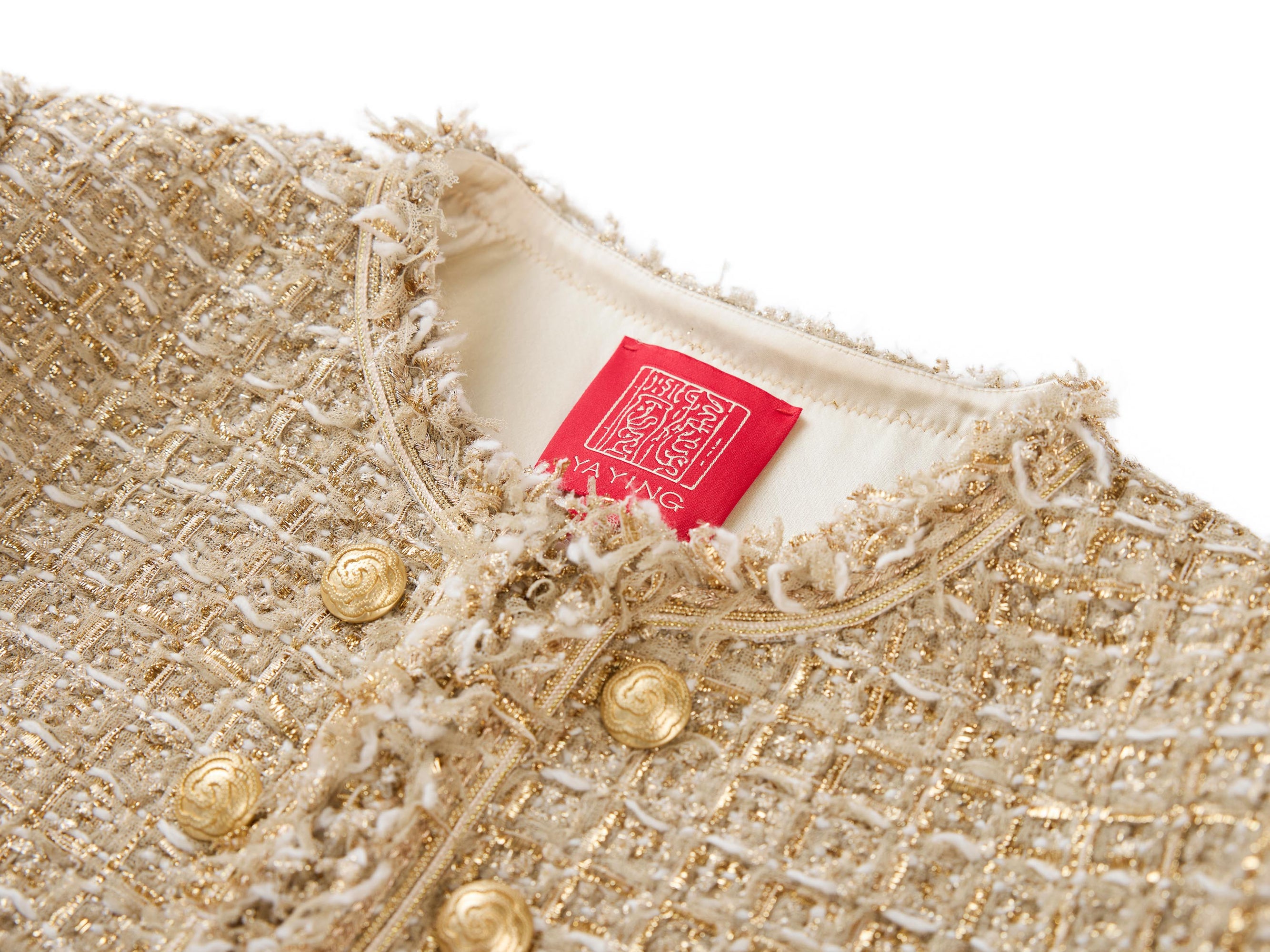 Tweed-Style Jacket | Golden