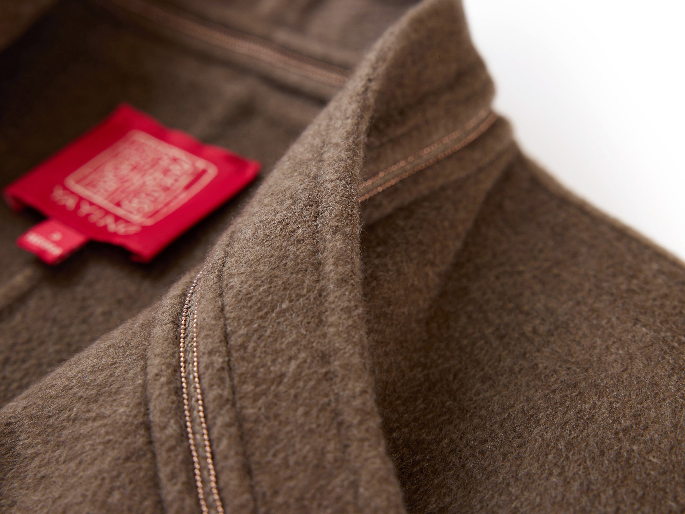 Thin-Strap Cashmere Coat | Brown