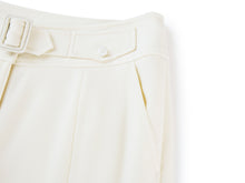 High-Waisted Wide-Leg Trouser | White