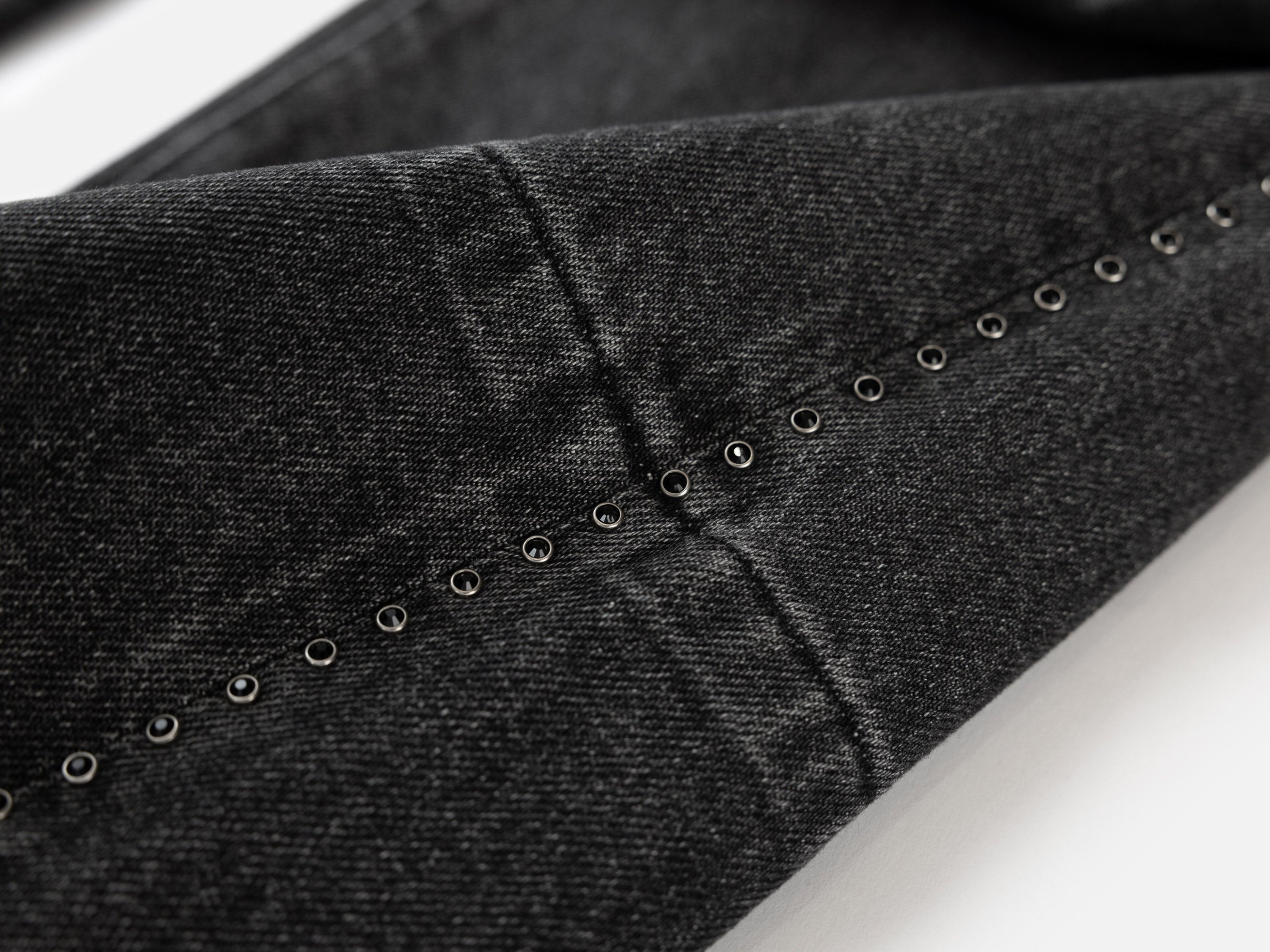 Dark-Wash Straight Leg Pants | Black