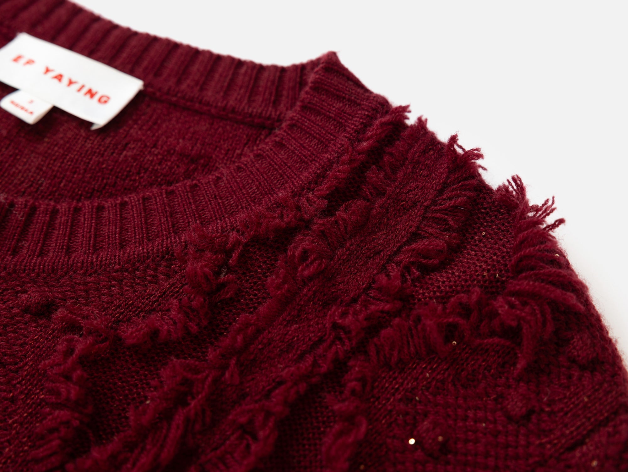 Knit Sweater | Wine Red