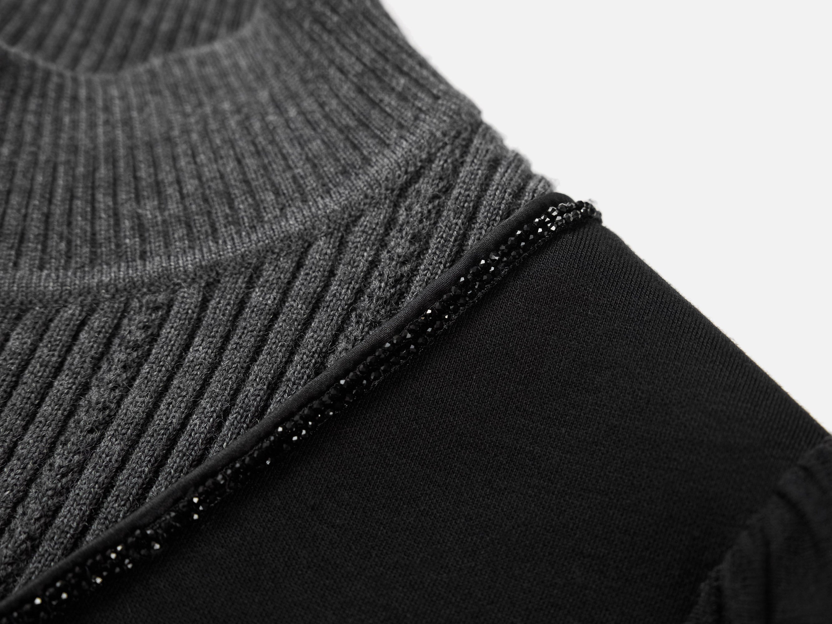 Winter Waist-Defined Dress | Black
