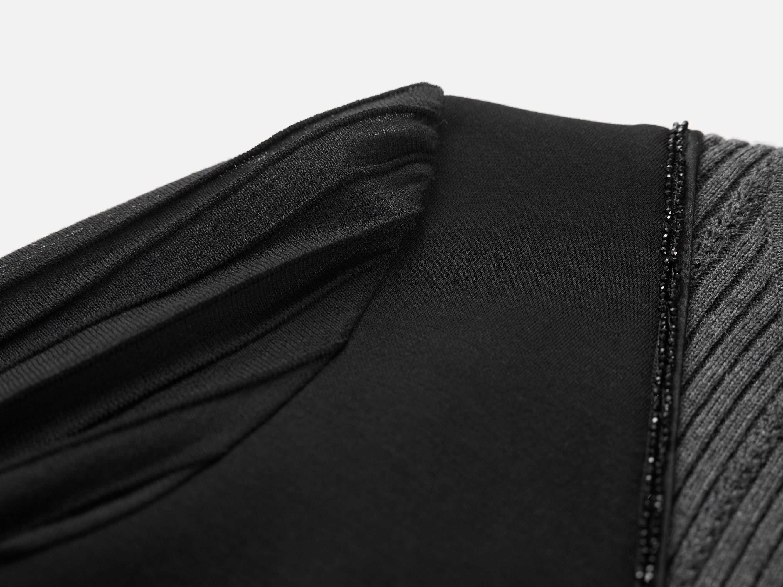 Winter Waist-Defined Dress | Black