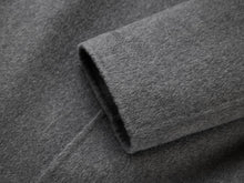 Chinese Style Cashmere Coat | Grey