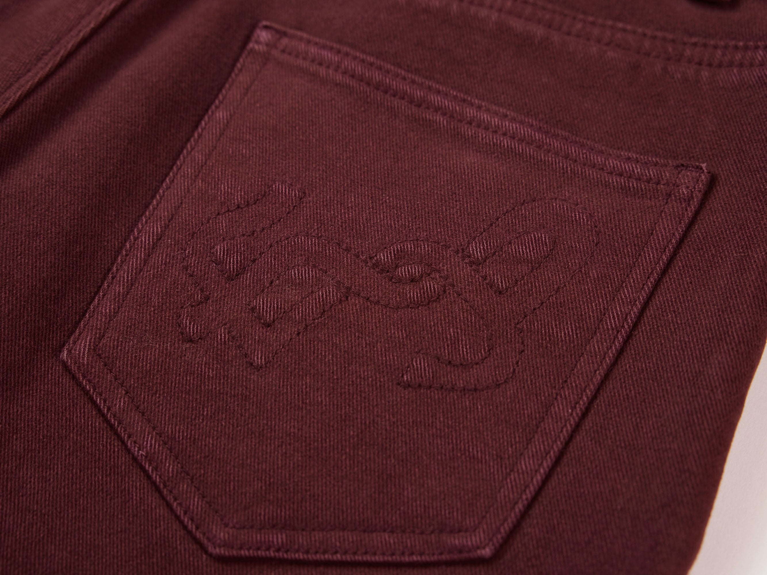 Slim Fit Pants | Burgundy