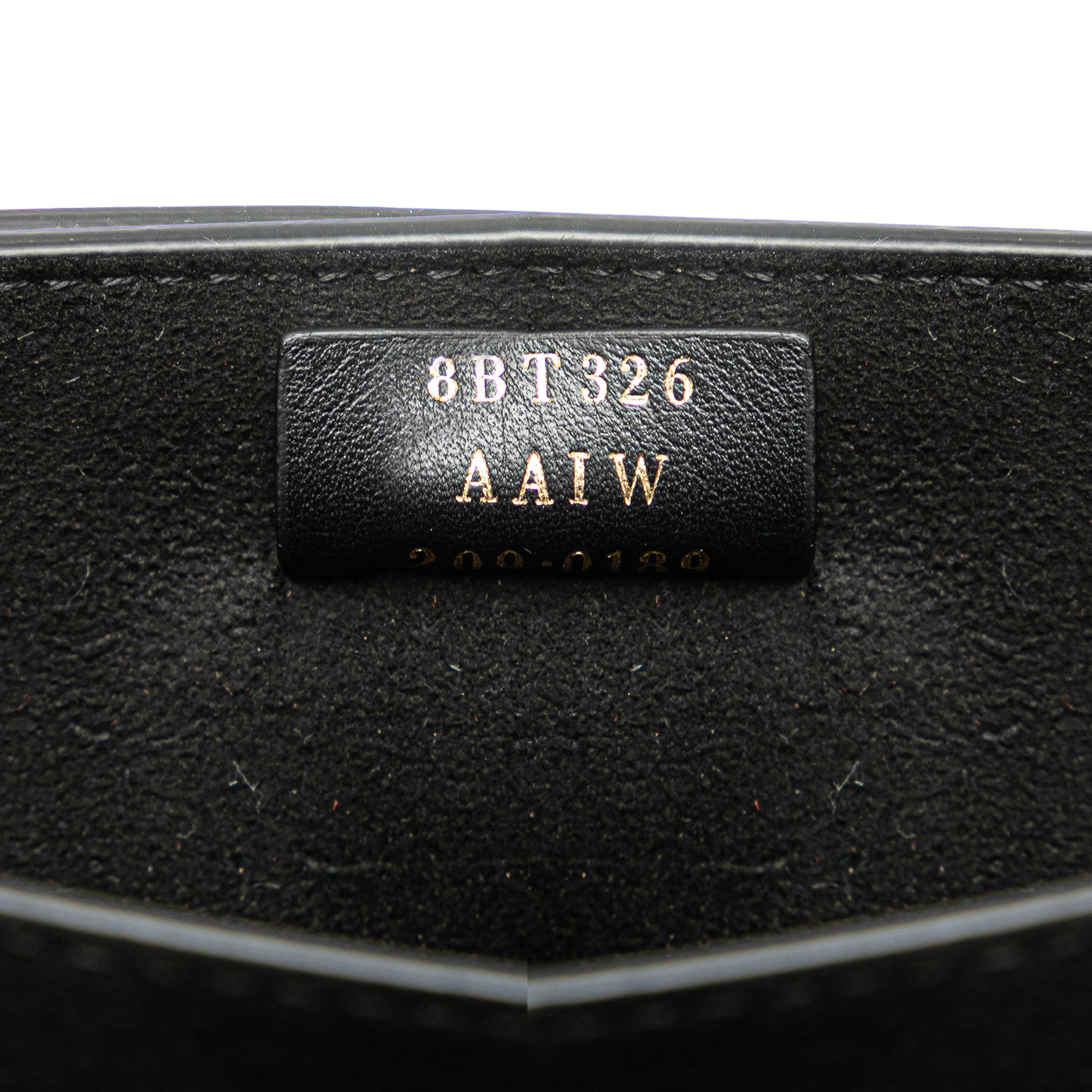 Fendi | Pre-Owned Leather Crystal Fab Crossbody | Black