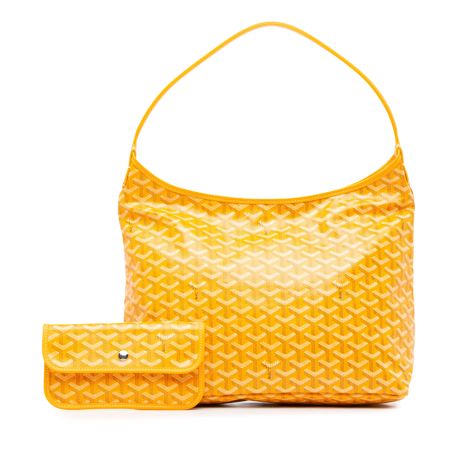 Goyard | Pre-Owned Goyardine Boheme Hobo - III | Yellow