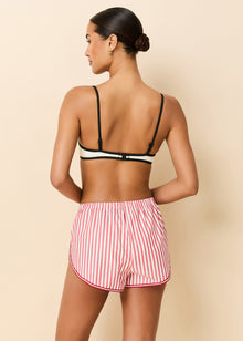 Lester Short Washed Red / Optic White Stripe - Solid & Striped