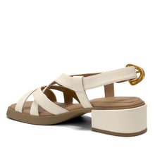 Daily Sandal Block Heel | Eggnog Faux Nappa/Cork Heel