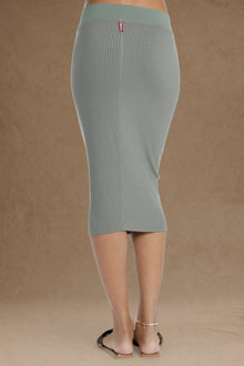 Women | Lightweight Ribbed Midi Pencil Skirt | Flightsuit