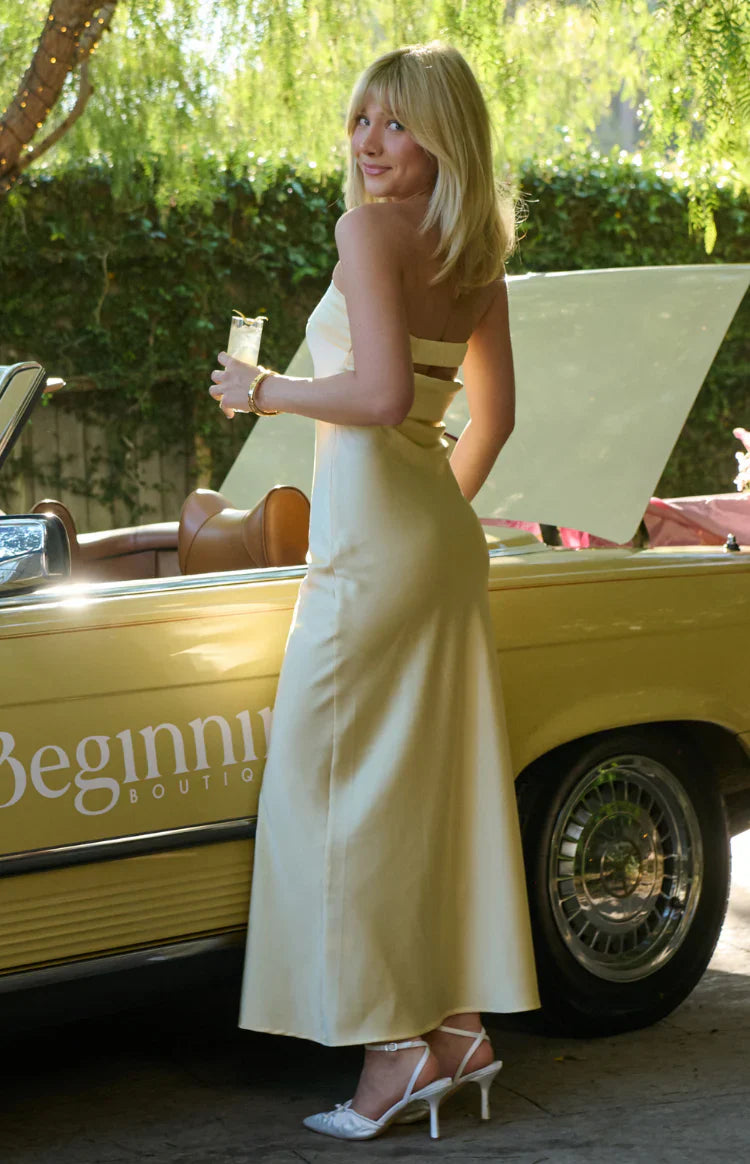 Maiah Maxi Dress | Yellow
