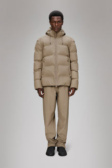 Rains Alta Puffer Jacket Beige Jacket