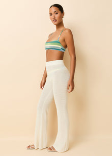 Faye Ribbed Knit Pant Brule - Solid & Striped