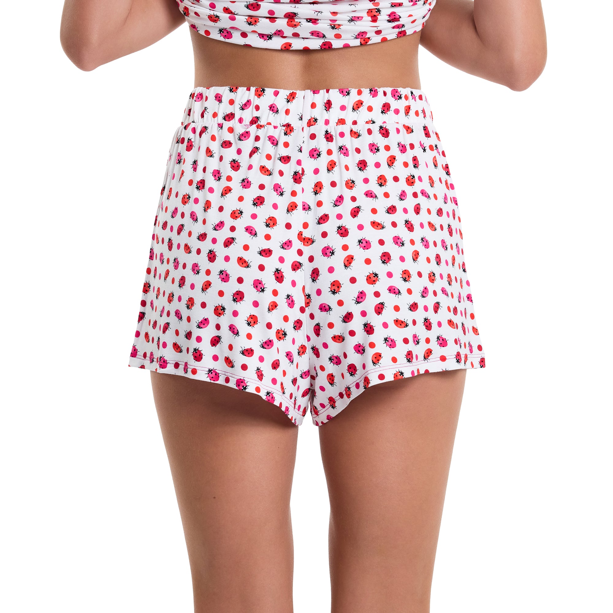 Unwind Drawstring Short | Do Or Dot (White)