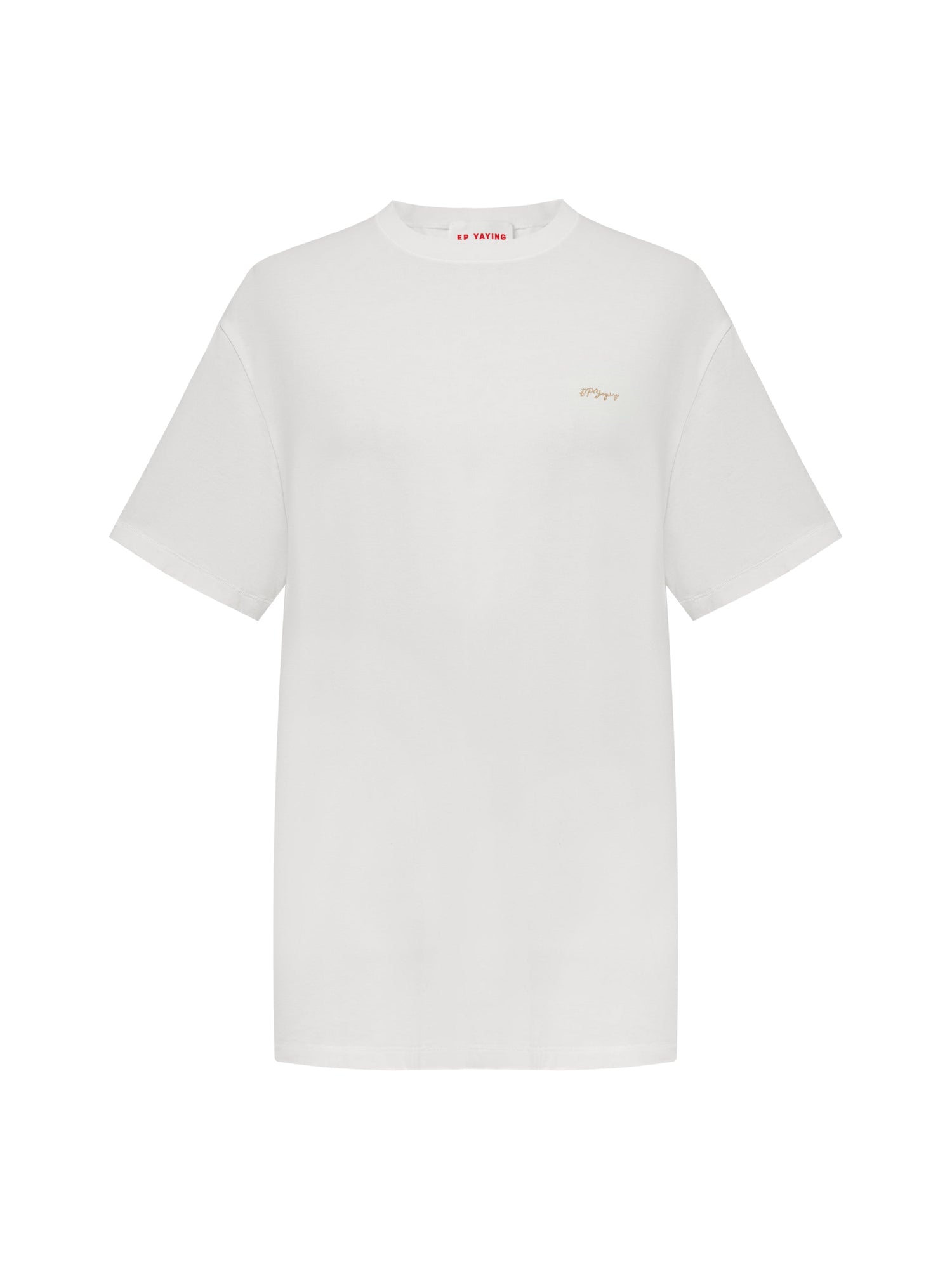 Cotton-Blend Tee | White