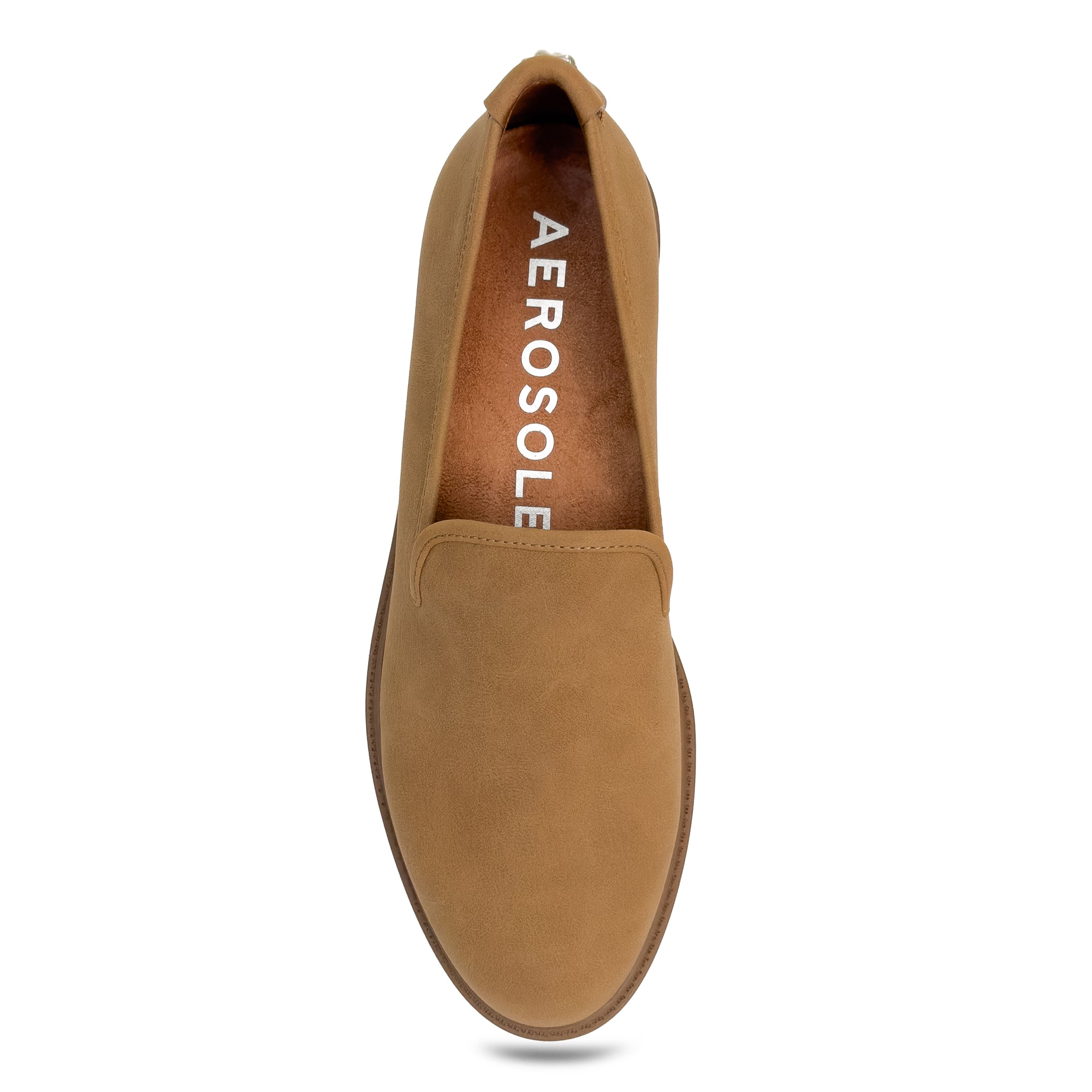 Poisy Tailored Loafer | Tan Faux Tumbled Nubuck
