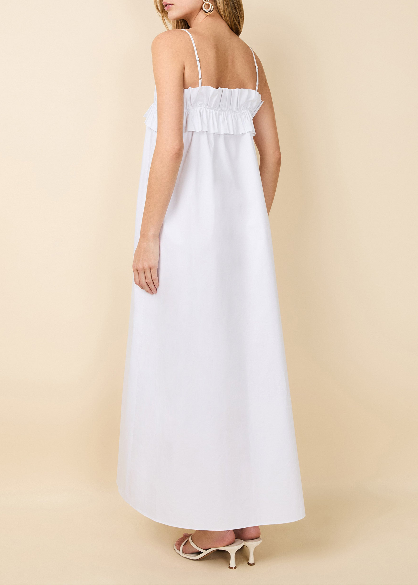 Womens | Sophie Dress Poplin | Optic White