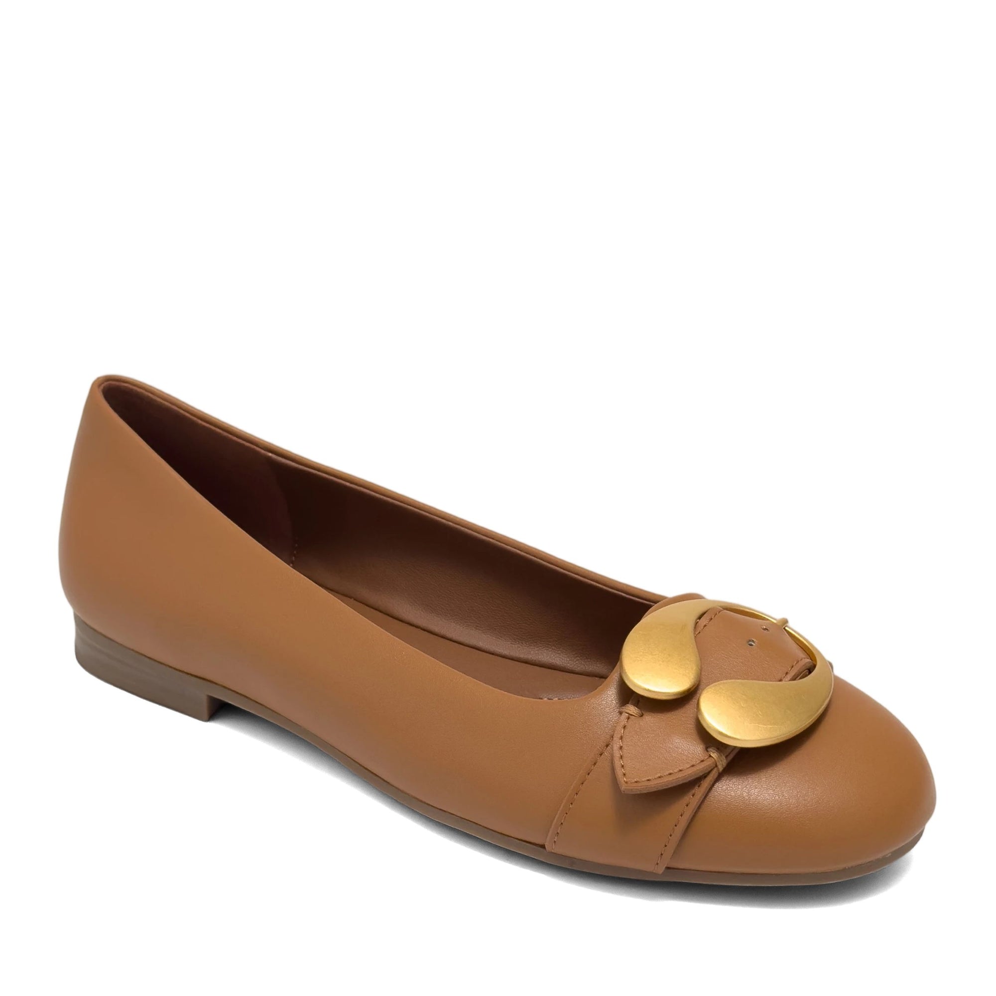 Paradise Casual Flat | Tan Faux Soft Nappa