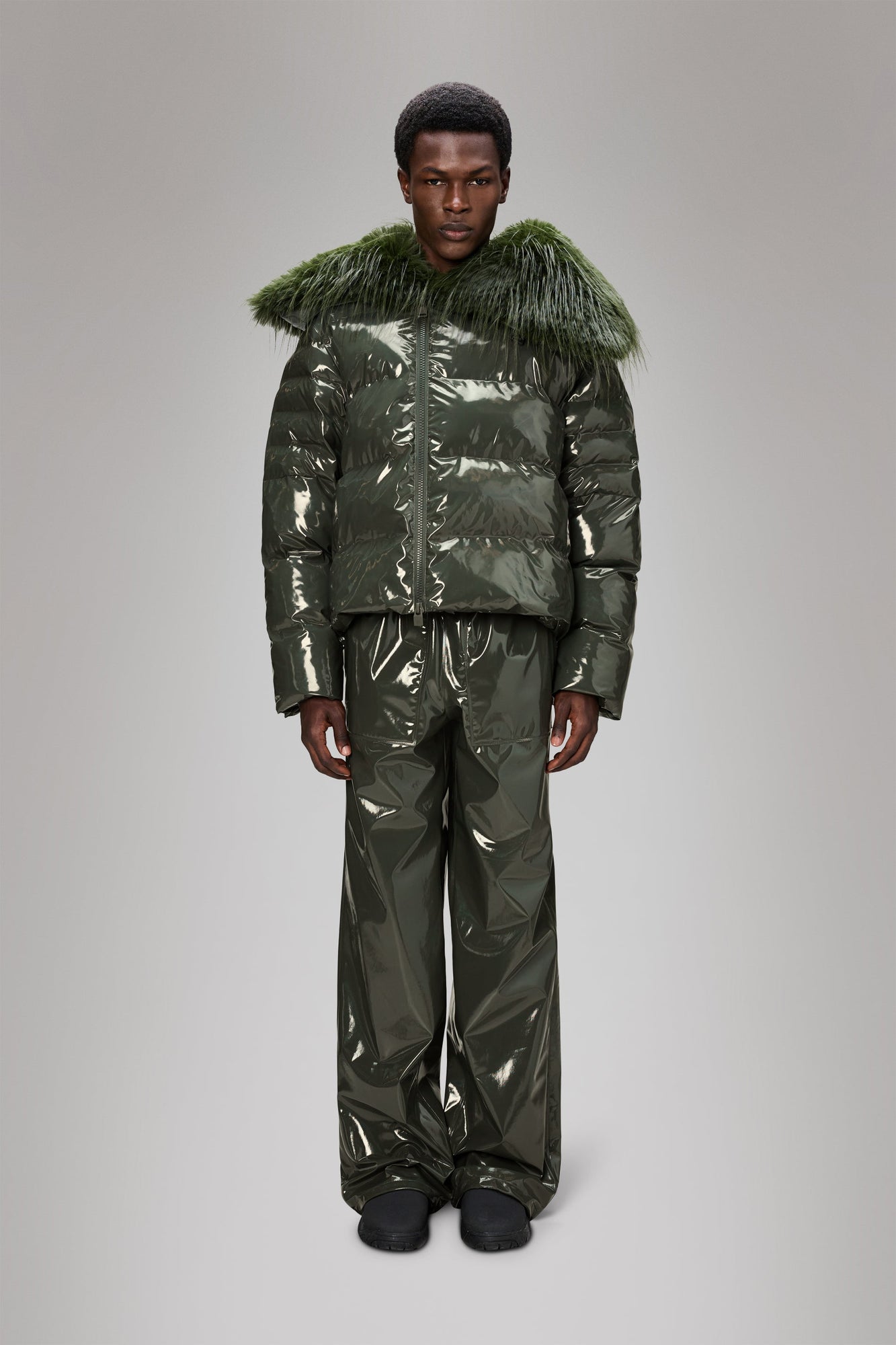 Rains Alta Vision Fleece Jacket Swamp Jacket