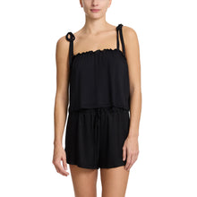 Unwind Shoulder Tie Tank | Black