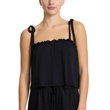 Unwind Shoulder Tie Tank | Black