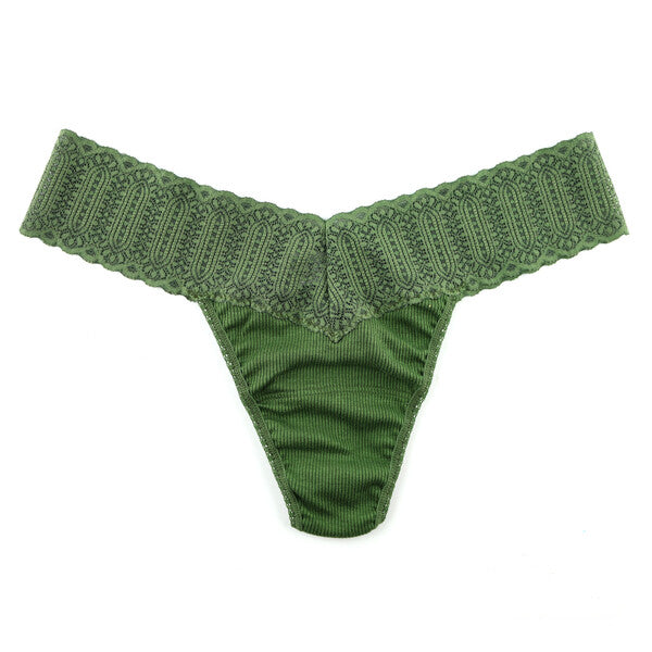 ECO RX Low Rise Thong | Conifer Green