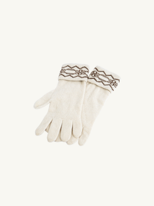 Jemima Gloves  | Ecru/Cabin Brown