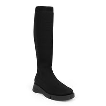 Flann Boot Flatform | Black Knit